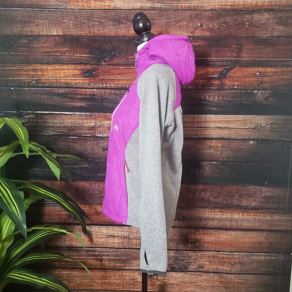 Avalanche Jacket S Hooded Full Zip Gray Magenta - Picture 4 of 11